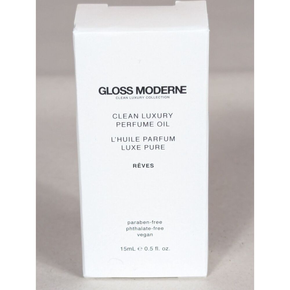 GLOSS MODERNE Clean Luxury Perfume Oil in Reves Portable Fragrance Full Size NEW
